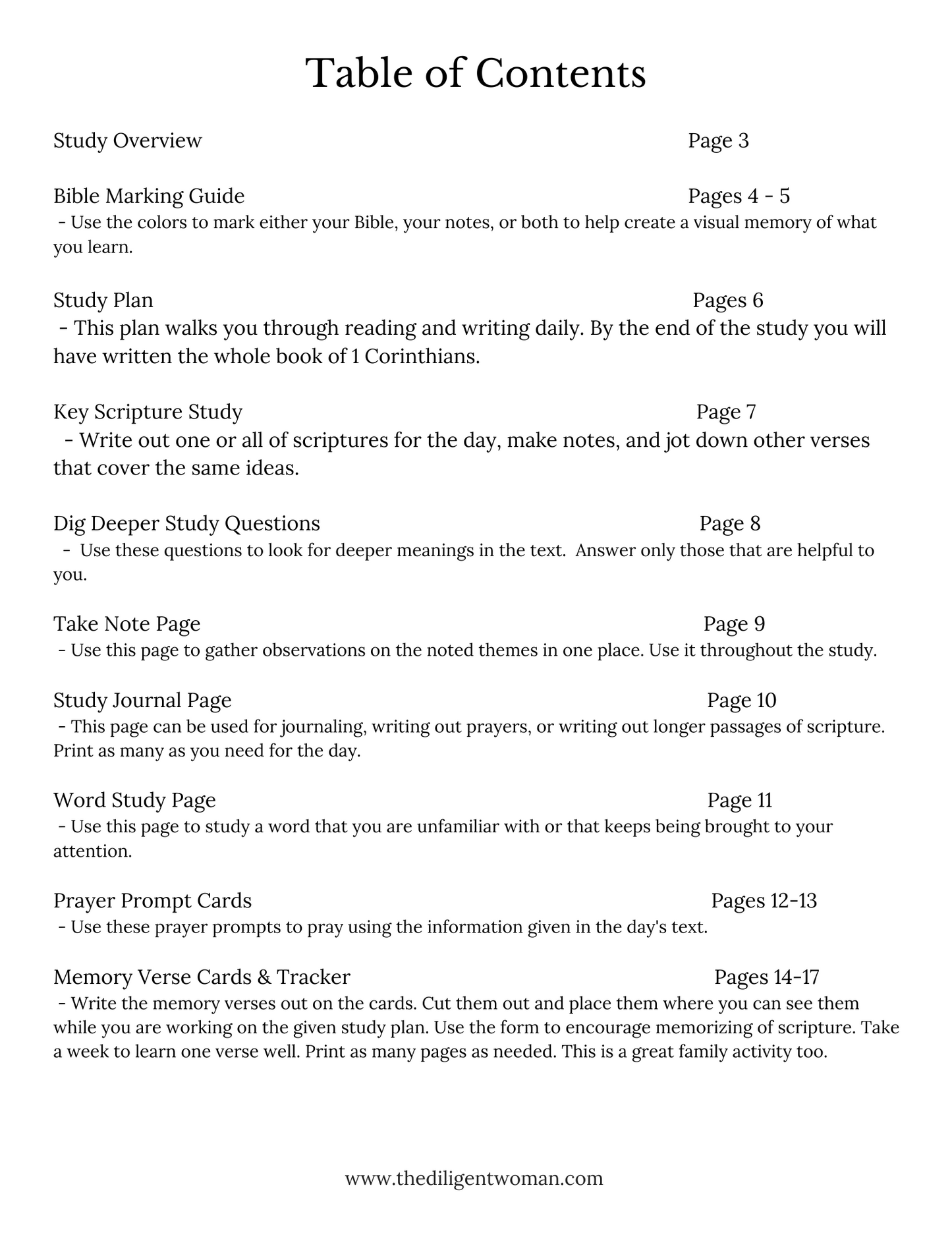 *NEW* 1 Corinthians Study and Prayer Kit