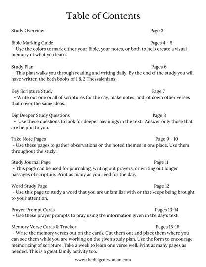 *NEW* 1 & 2 Thessalonians Study and Prayer Kit