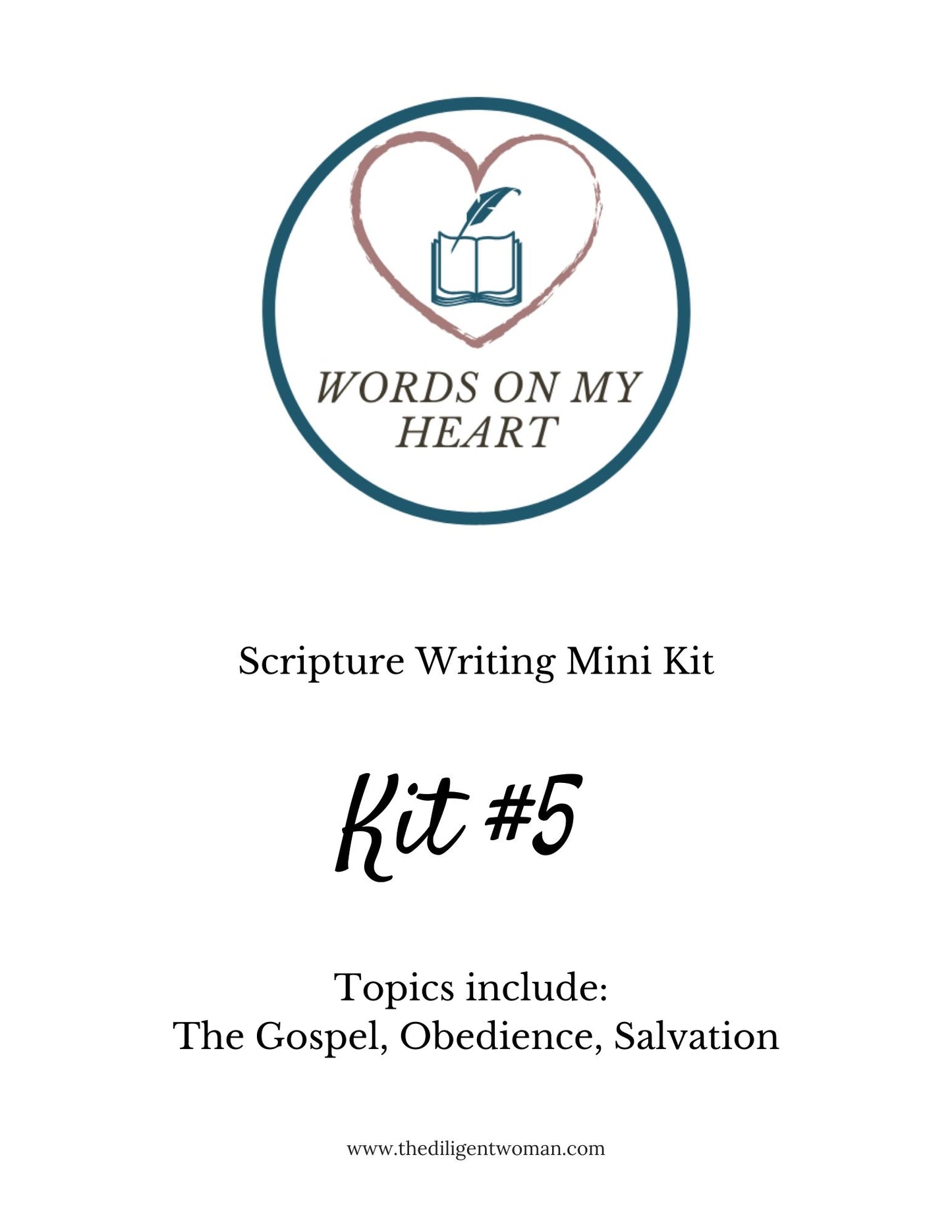 Scripture Writing Mini Kit #5 - The Gospel, Obedience, and Salvation