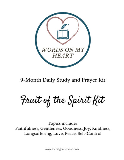 Fruit of the Spirit 9-month Scripture Writing Kit