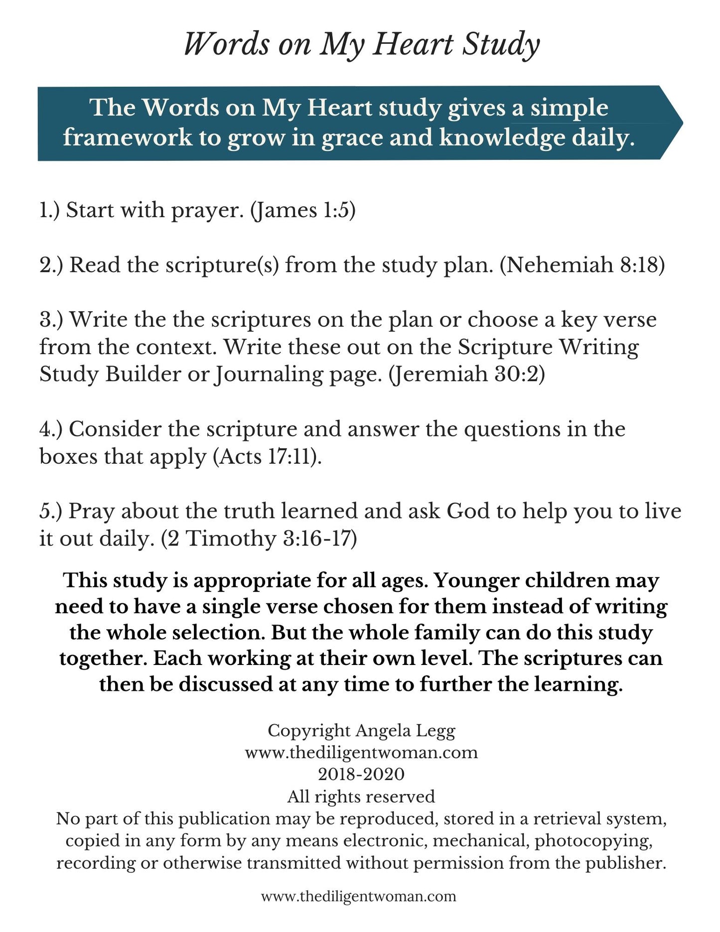 Scripture Writing Mini Kit #3 - Sound Words, Self-Control, Salvation