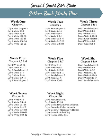 Esther 8-Week Study & Prayer Kit