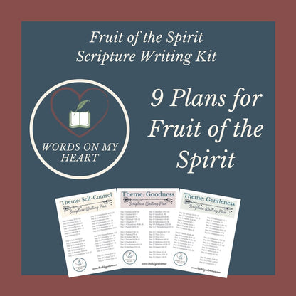 Fruit of the Spirit 9-month Scripture Writing Kit