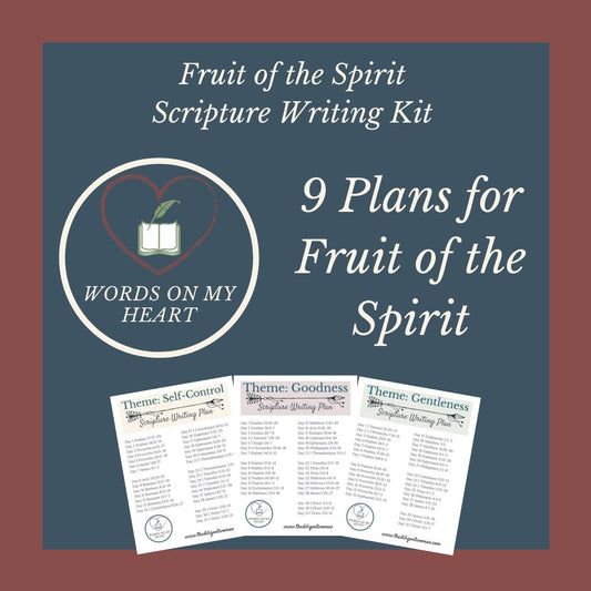 Fruit of the Spirit 9-month Scripture Writing Kit