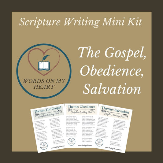 Scripture Writing Mini Kit #5 - The Gospel, Obedience, and Salvation