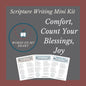 Scripture Writing Mini Kit #7 - Count Your Blessings, Comfort, and Joy